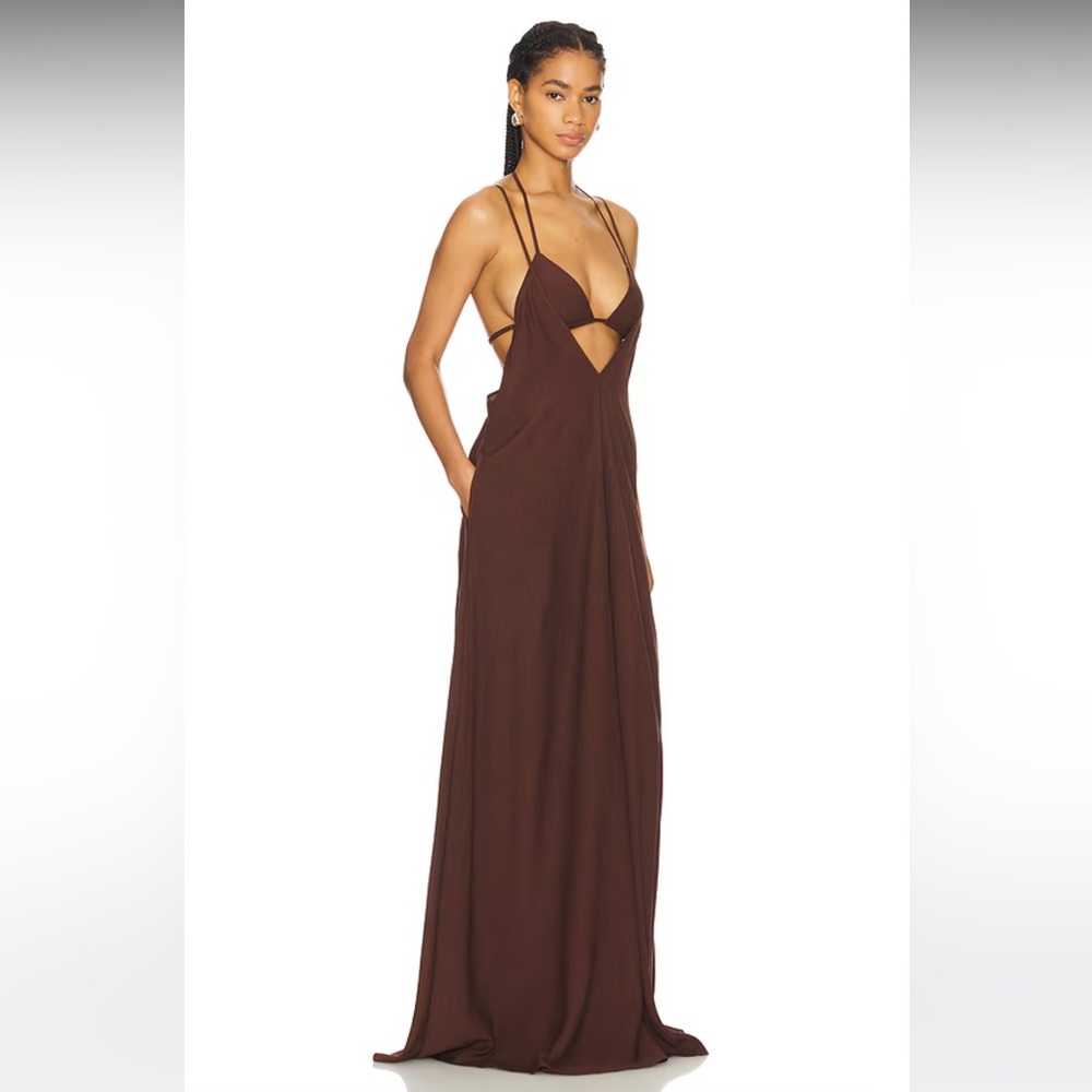 SER.O.YA Deesee Linen Maxi Dress Size Medium
